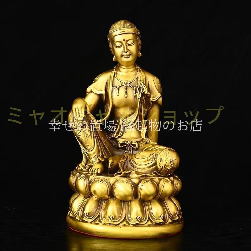 月老像 観音菩薩像 神様 風水 置物 オブジェ 観音様 菩薩様 蓮華