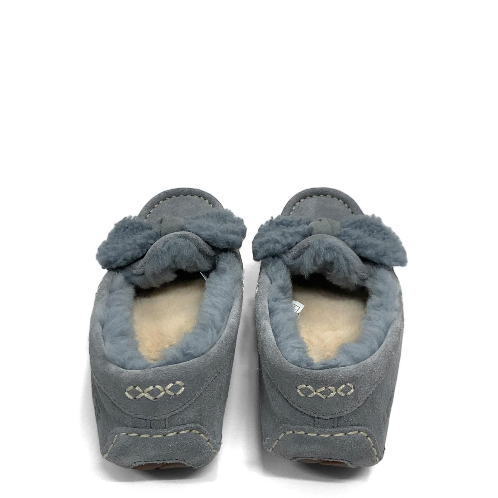 アグ UGG ファー ボウ モカシン リボン - 靴