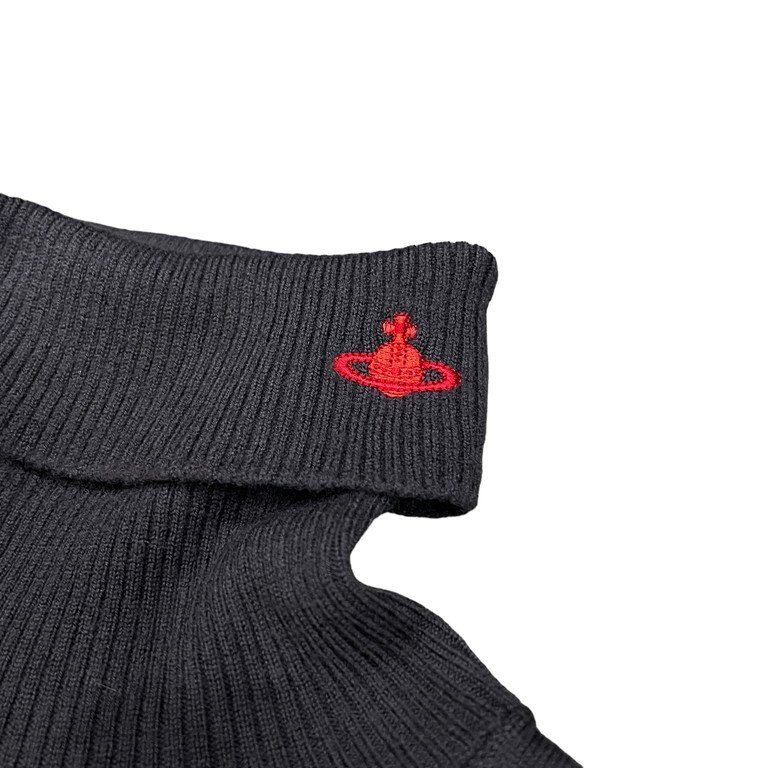 Vivienne Westwood RED LABEL タートルネックオーブ刺繍ロングリブニットセーター ヴィヴィアンウエストウッド レディース