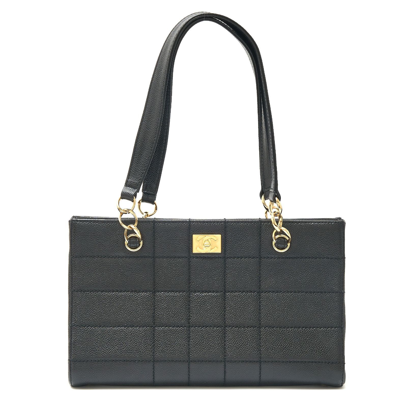 CHANEL シャネル チョコバー トートバッグ 7番台 2WAY ハンド 