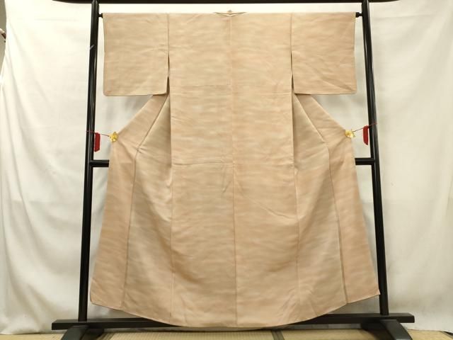 平和屋着物▽上質な紬 単衣 霞花文 正絹 逸品 DAAS0140az