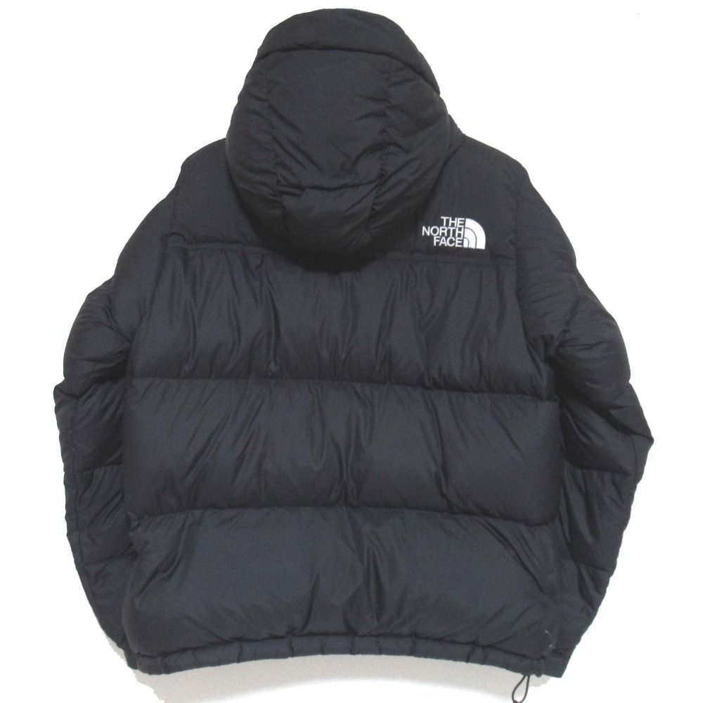 THE NORTH FACE ザノースフェイス ヌプシ ジップアップ フーディ ナイロン ダウンジャケット ND92331 Mサイズ ブラック メンズ 古着
