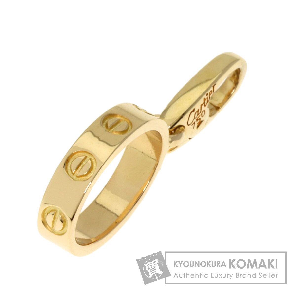 CARTIER カルティエ ラブチャーム ペンダントトップ K18YG