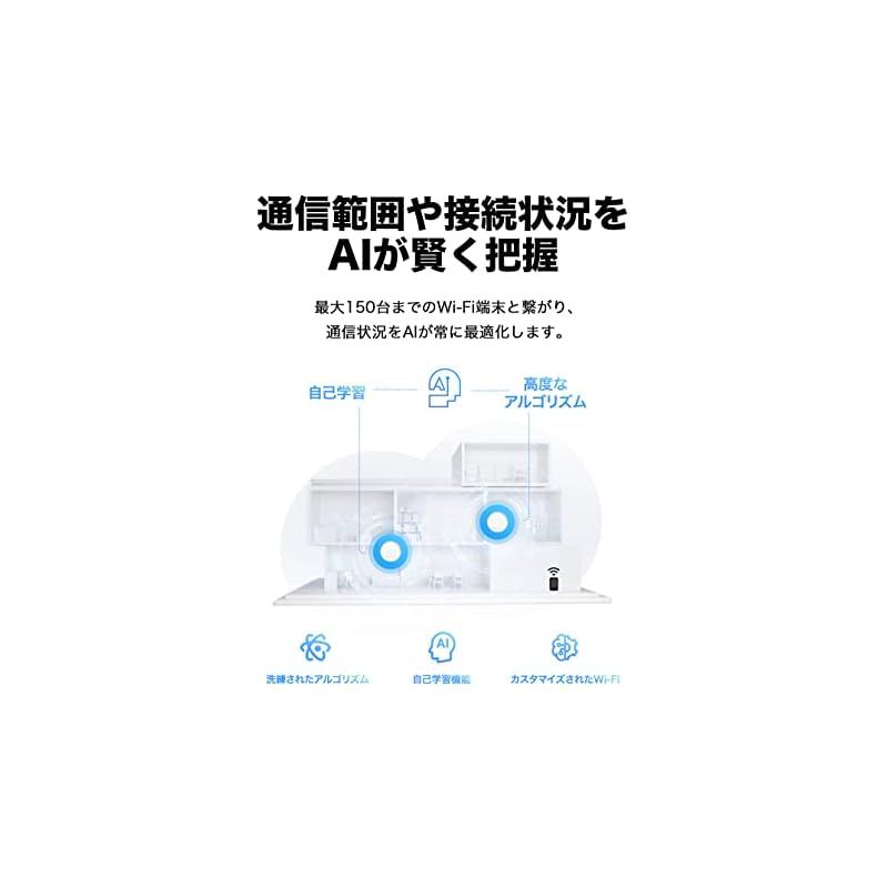 動作保証 TP-Link Wi-Fi 6 ルーター wifi中継 ビジネス 無線LANルーター 商用アクセスポイント スマートホーム 2.5Gbps WAN|LAN PoEポート搭載 AX3000 Deco X50-PoE 2ユニット 0 落ち着いた
