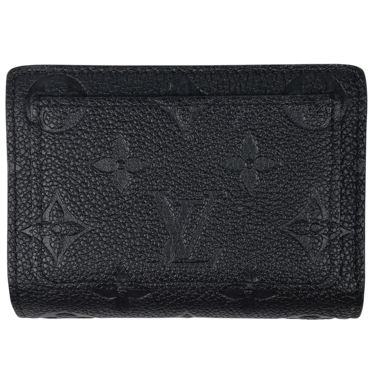 ルイ ヴィトン Louis Vuitton ポルトフォイユ ク 二つ折り 二つ折り財布 モノグラムアンプラント ノワール ブラック M80151 レディース