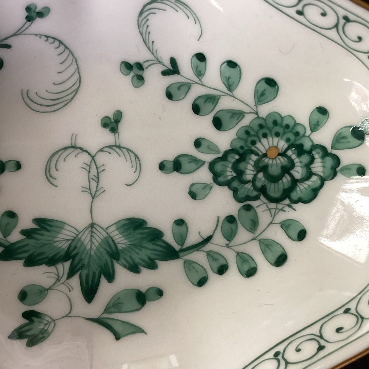 MEISSEN - マイセン　インドの華グリーン⭐未使用1級品⭐希少品⭐ Meissen】インドの華(グリーン・緑)マイセン - メルカリ