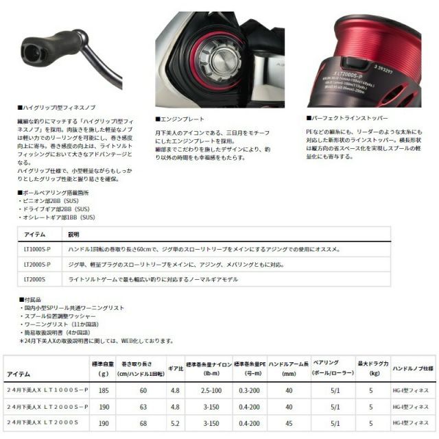 【新品未使用品】ダイワ 月下美人X LT1000S-P ダイワ 月下美人 X LT1000S-P 24年モデル アジングリール - 釣具