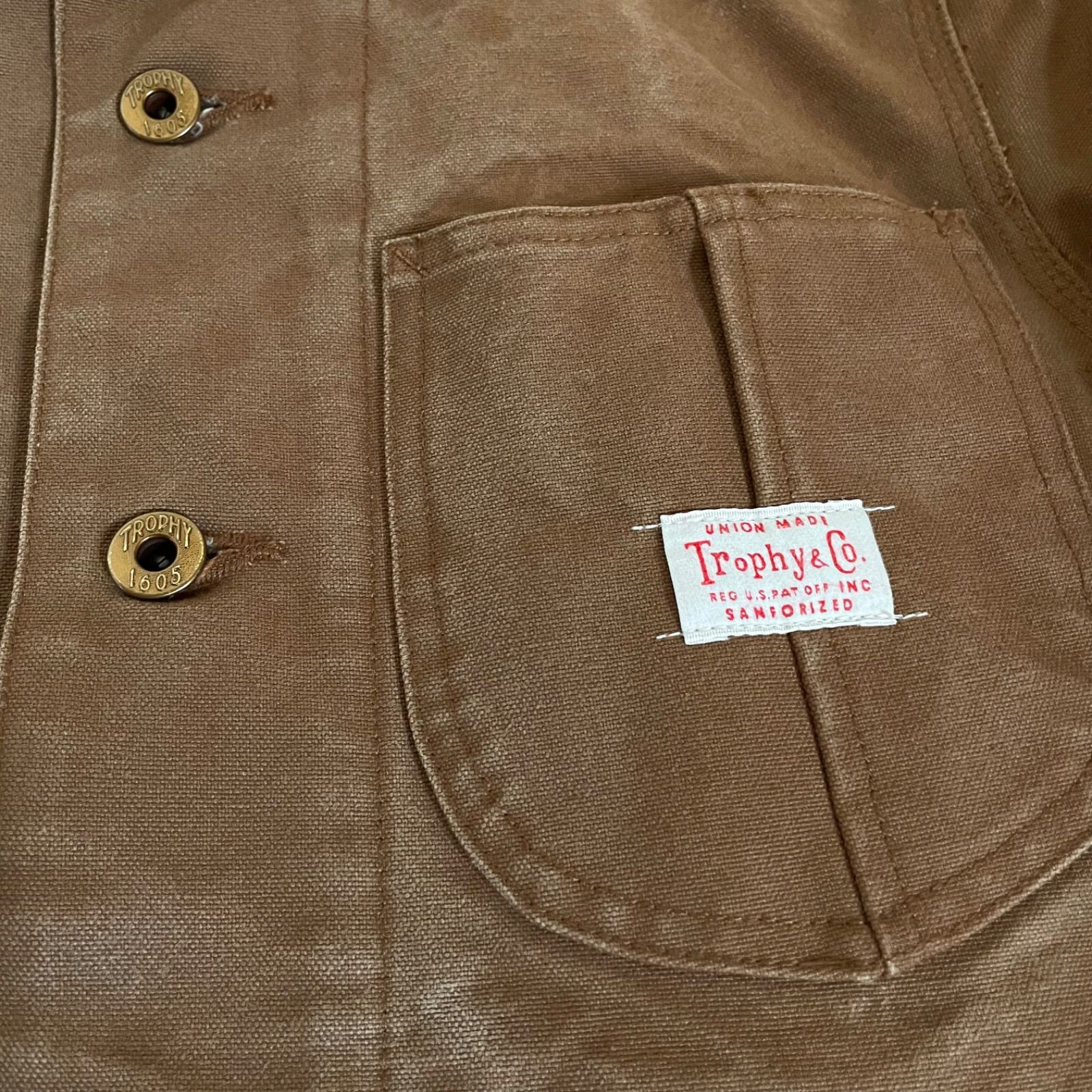 トロフィークロージング ダック生地 ブランケット カバーオール