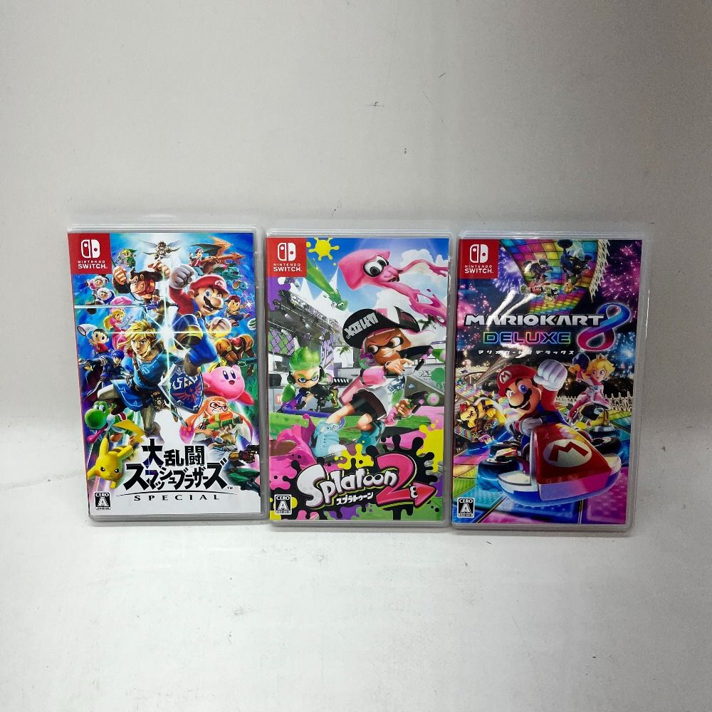 スプラトゥーン　マリオカート　大乱闘Switchカセット　まとめ売り スプラトゥーンマリオカート大乱闘Switchカセットまとめ売り