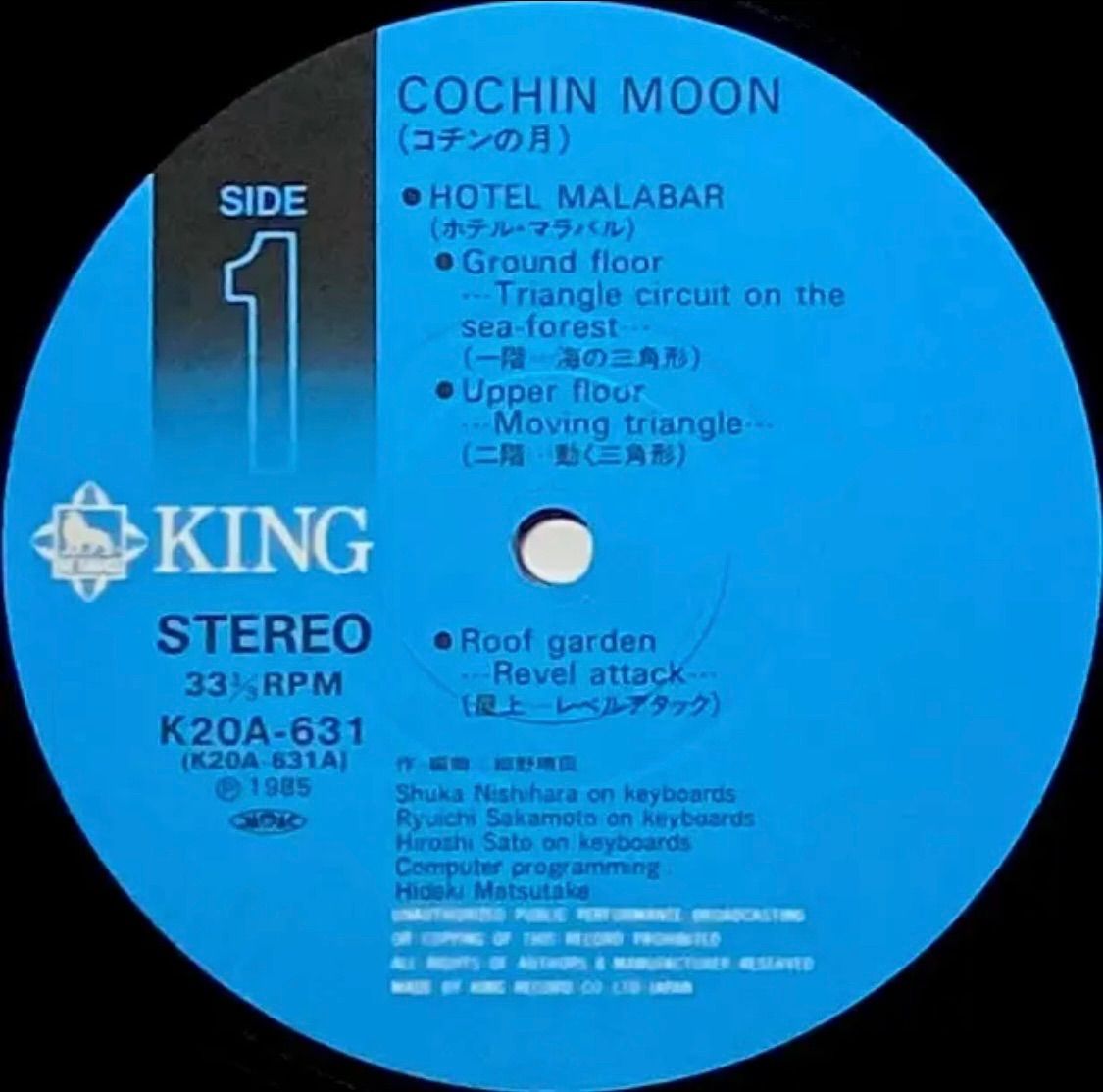 LP 細野晴臣 & 横尾忠則 – Cochin Moon 細野晴臣＋横尾忠則 - Cochin Moon（2nd Press） | NEWTONE RECORDS