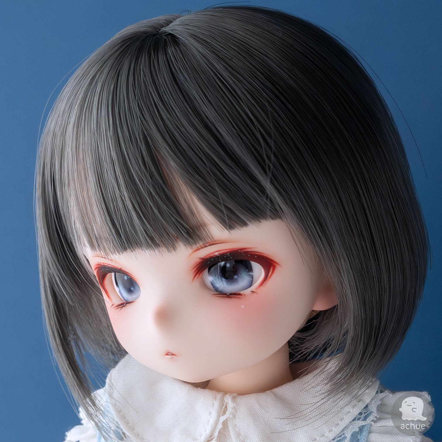 ☆1/6カスタムヘッド『まいか』☆ ♪♪ 1/6 ドール カスタムドールヘッド秋椛(あきか)♪♪