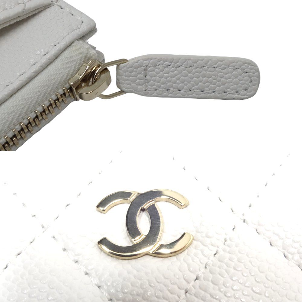 CHANEL シャネル 兼カードケース マトラッセ ココマーク AP3179 コイン ...