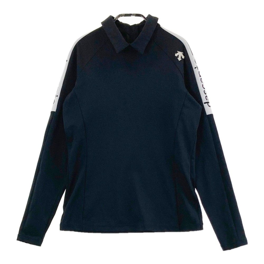 サイズ：M DESCENTE GOLF デサントゴルフ  ハーフジップ ニットセーター ウール混  グレー系 [240101456067] ゴルフウェア レディース ストスト サイズ：M DESCENTE GOLF デサントゴルフ ハーフジップ ニット