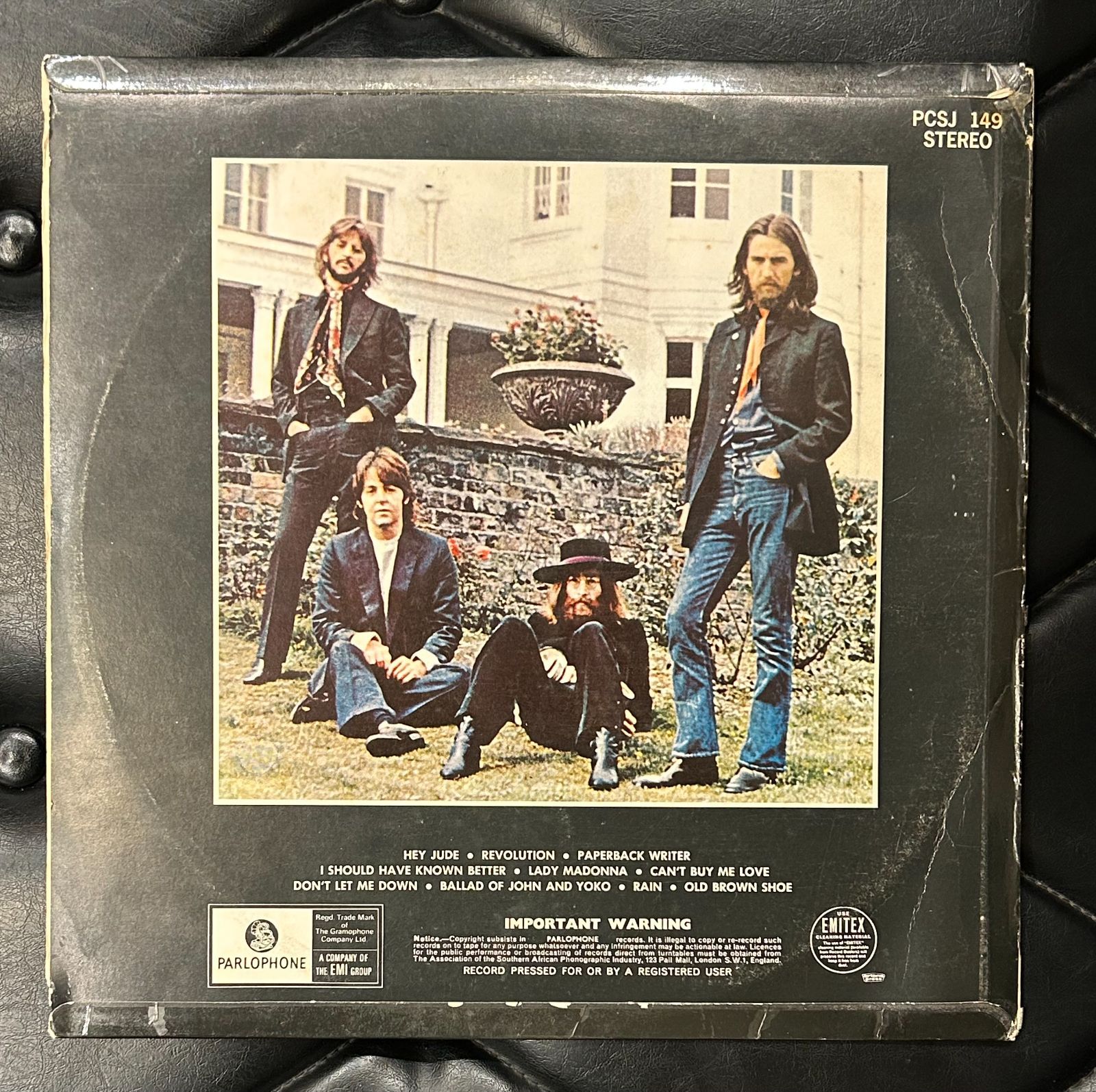 ☆レア！南アフリカ盤！BEATLES☆「HEY JUDE」 PARLOPHONE LP