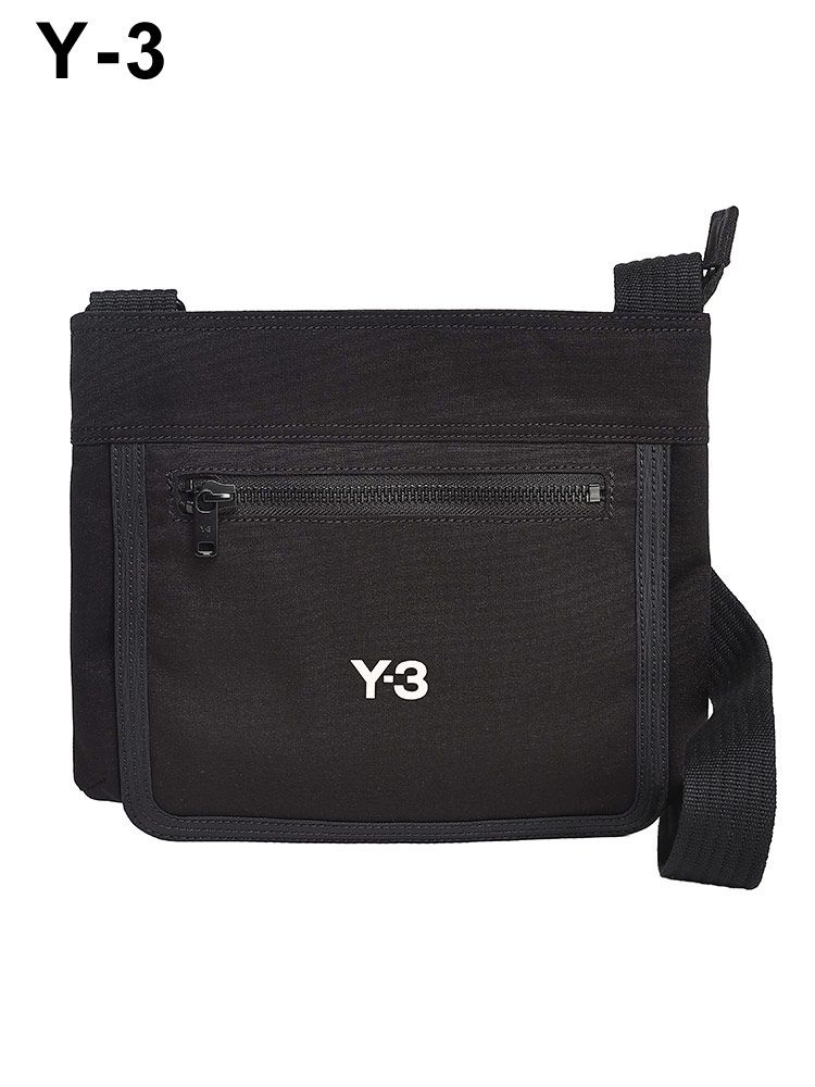 Y-3 (ワイスリー) ロゴアクセント ストラップ付 サコッシュ Y3IY4075 メンズ (ブラック)