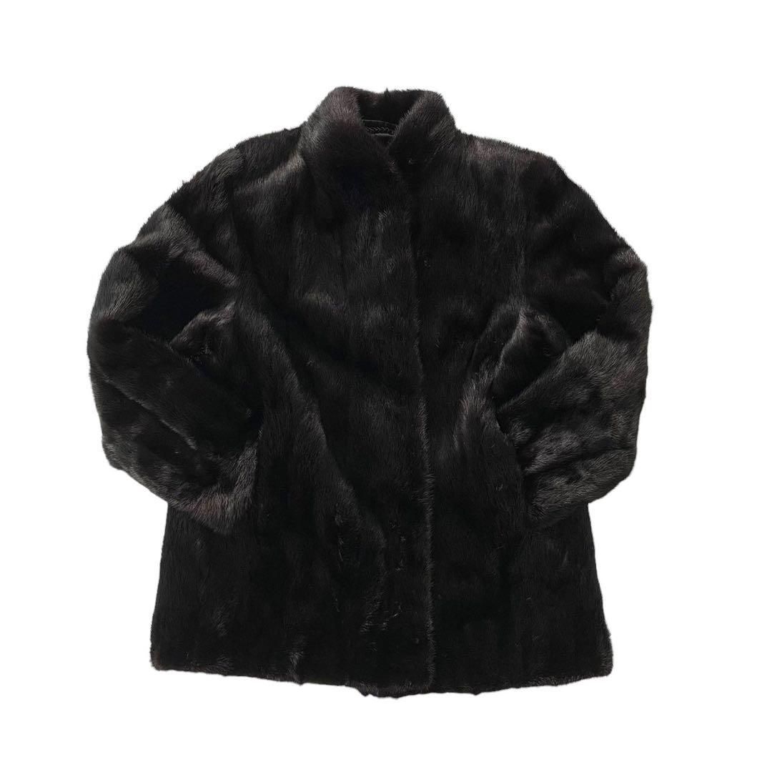 毛皮 ミンクコート 黒 ブラック 13 - アウター