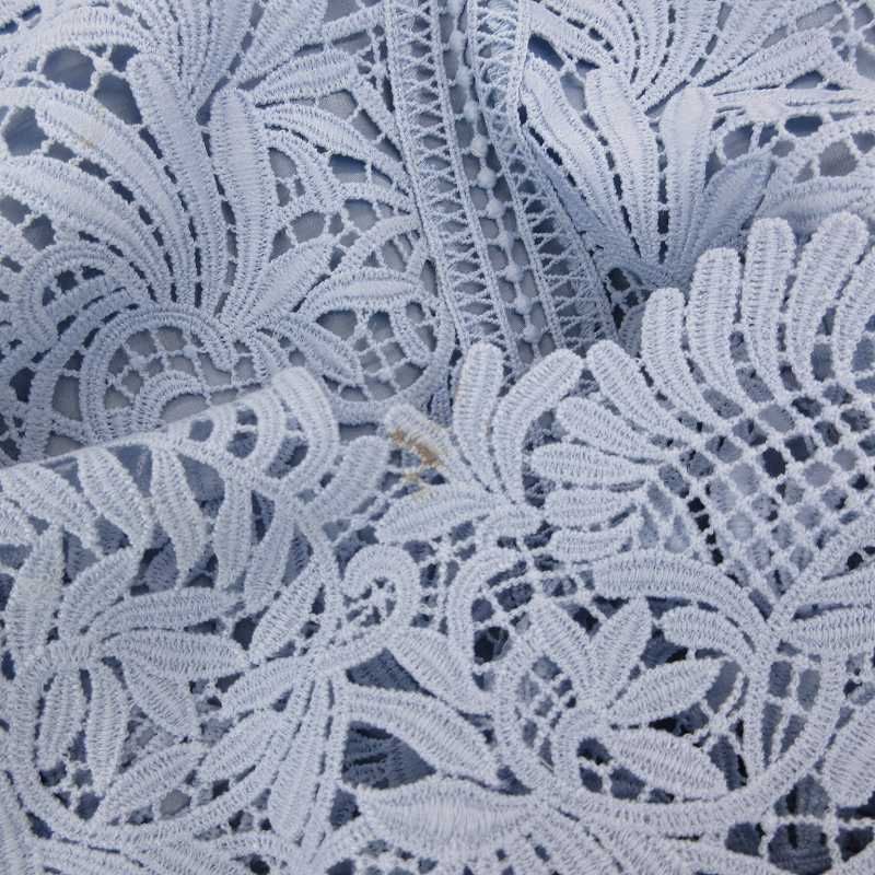 セルフォード CELFORD リーフレース ワンピース ロング 半袖 34