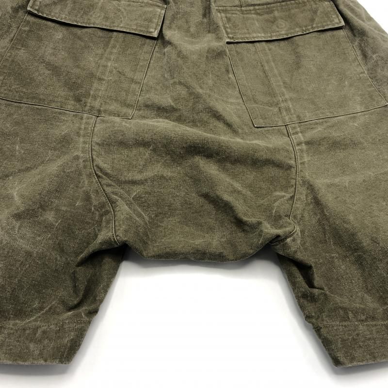中古】READYMADE サルエルハーフパンツ 2 カーキ レディーメイド