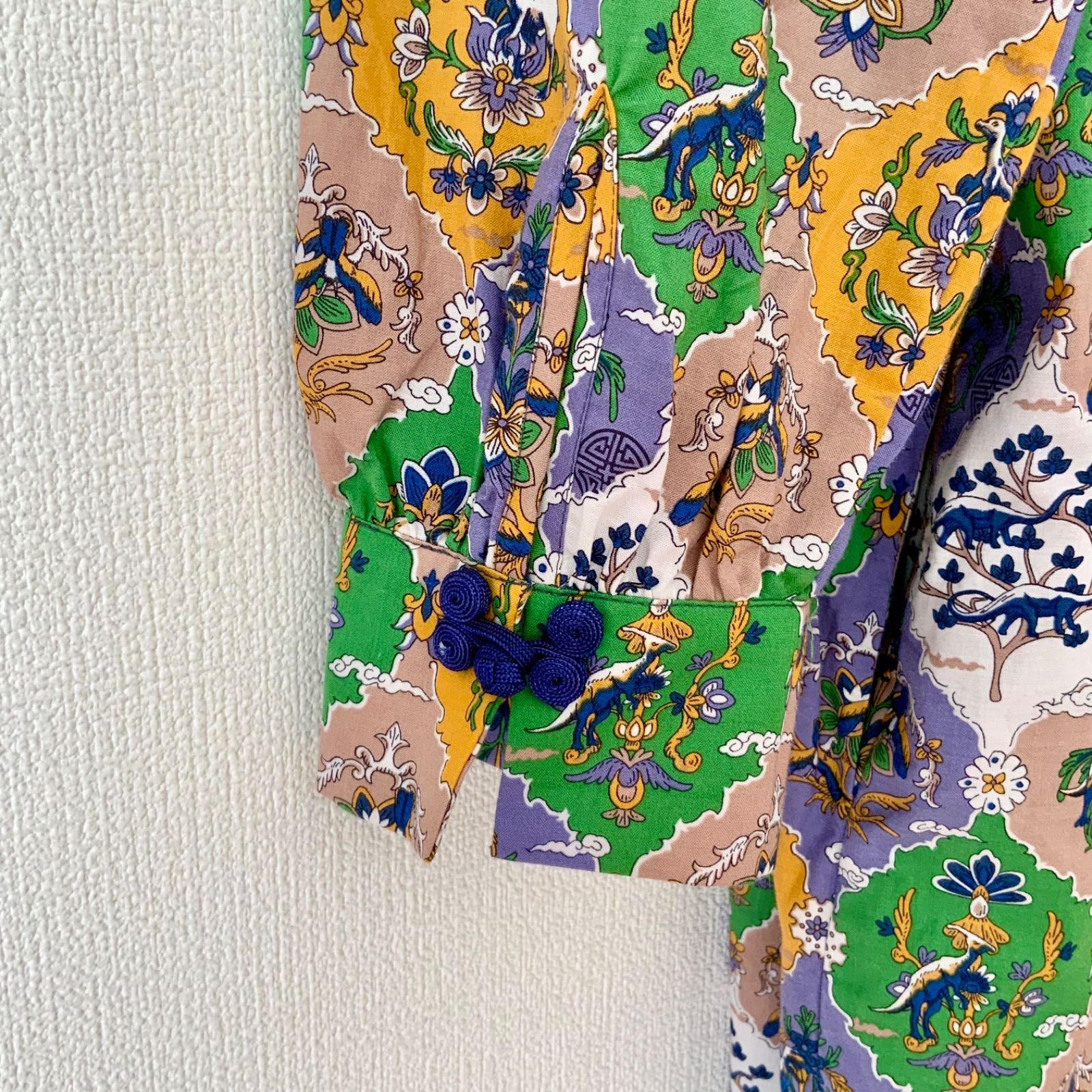 I am I Dinosaur in flower オーバーチャイナワンピース