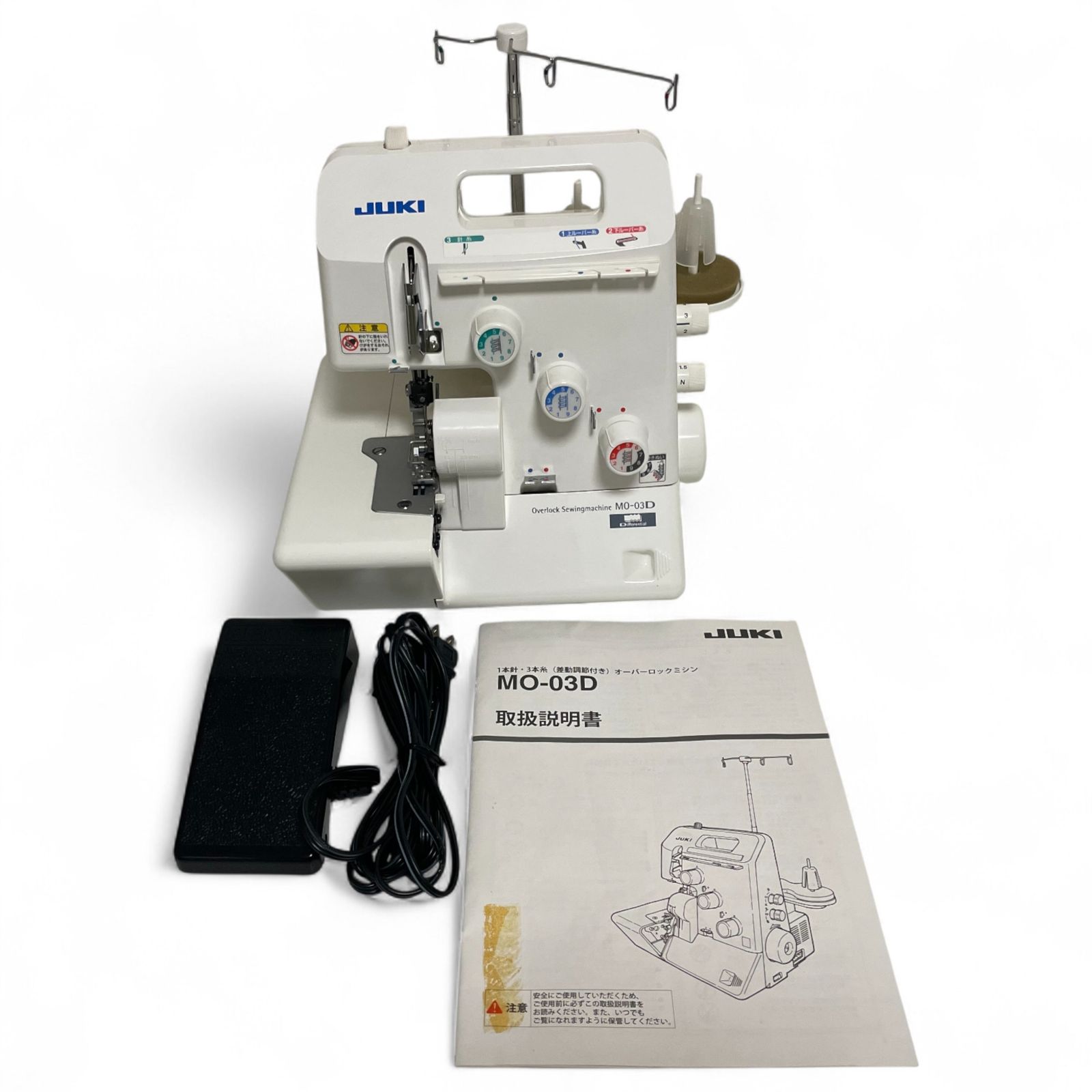 ● JUKI オーバーロックミシン MO-03D ホワイト 1本針3本糸差動送り付き 1700-2668