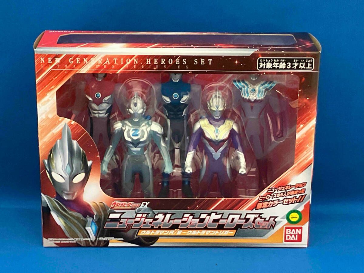 栄光のニュージェネレーションヒーローズセット1〜3とウルトラマンR/B〜トリガー ウルトラヒーローシリーズ EX 栄光のニュージェネレーション