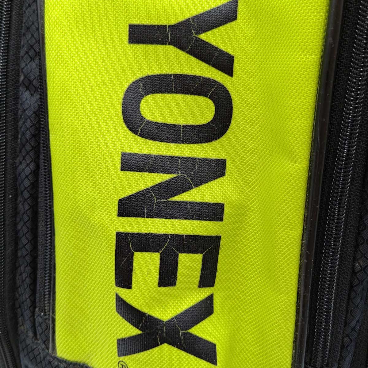 YONEX ヨネックスラケットバッグ ブラック×蛍光イエロー Amazon.co.jp: ヨネックス YONEX テニスバッグ・バドミントン