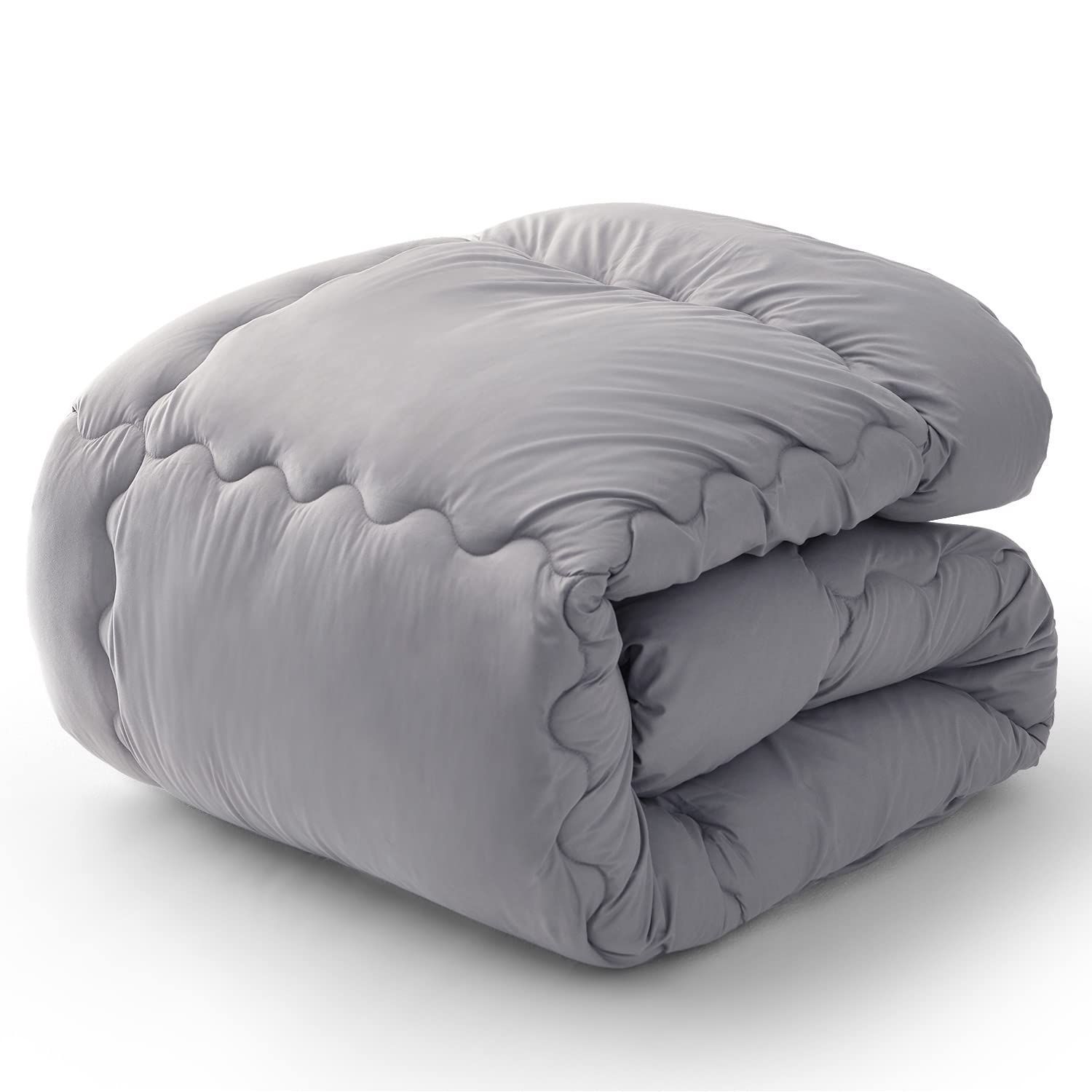 GOKUMIN 掛け布団 シングル グレー 洗える 【 羽毛布団より暖かい