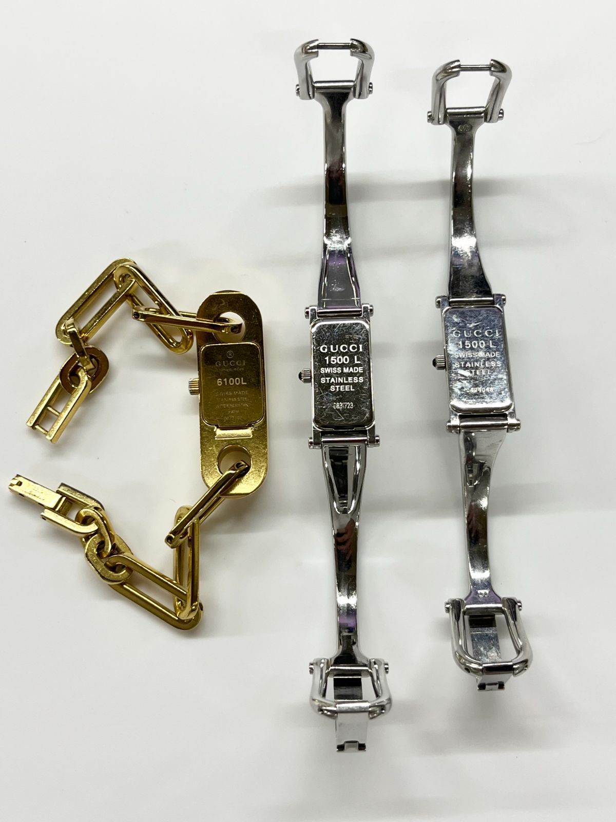 ジャンク JUNK】GUCCI グッチ 3本まとめ 時計 2点可動品 - メルカリ
