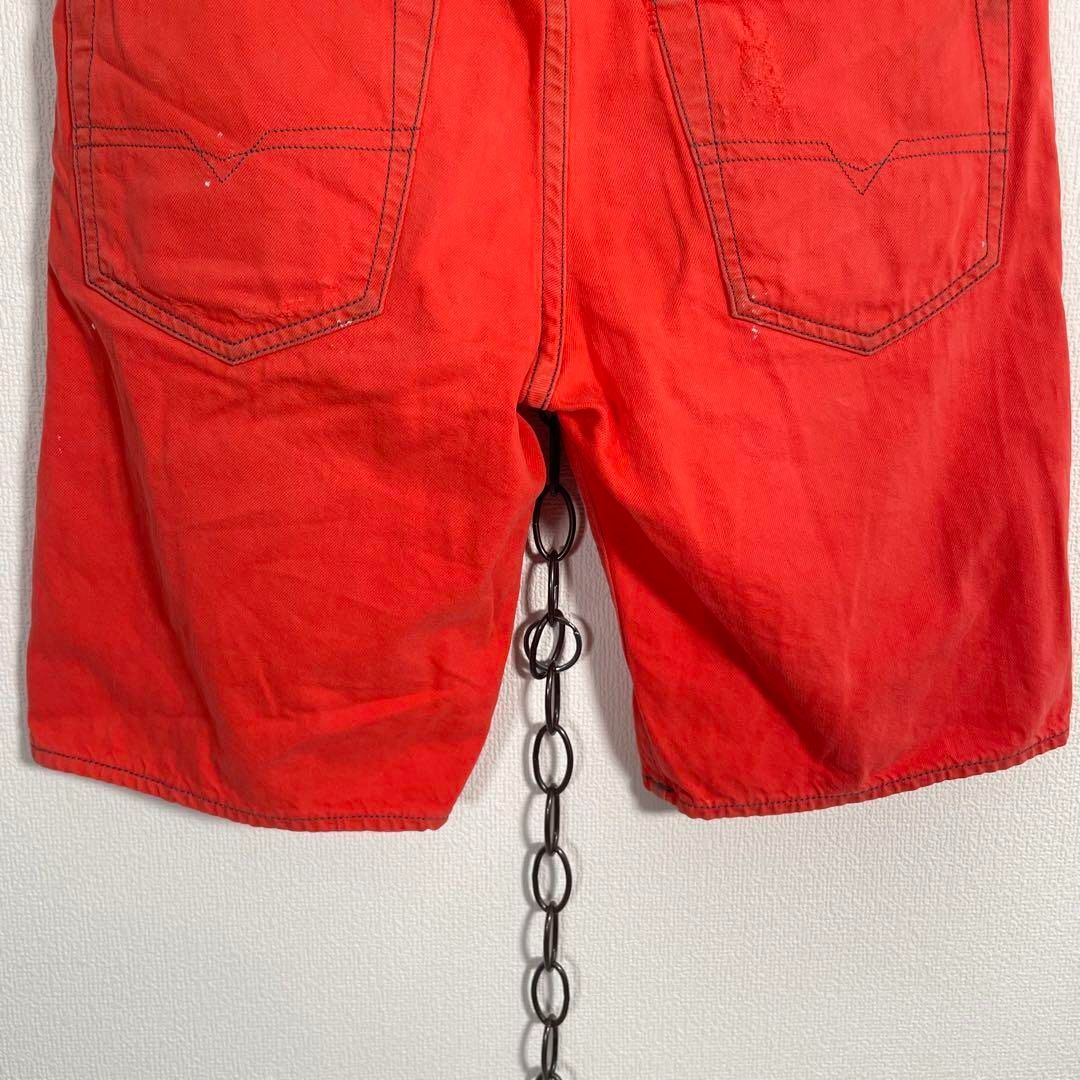 オレンジ ハーフパンツ ダメージあり 楽天市場】ヘビー ツイル カラー ハーフ パンツ 無地 メンズ