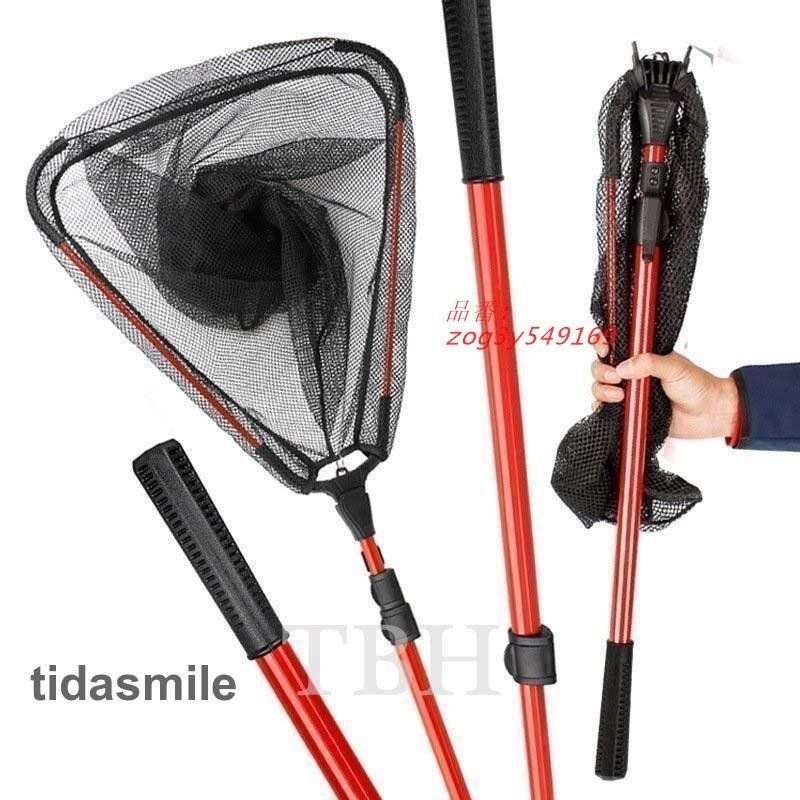 ランディングネット 玉網 渓流 大型 青物 タモ網 三角 たも アルミ製 たも網 釣り具 1.5M フィッシング 網 シャフト 伸縮 タモ 釣り 網 折りたたみ zog3y549169