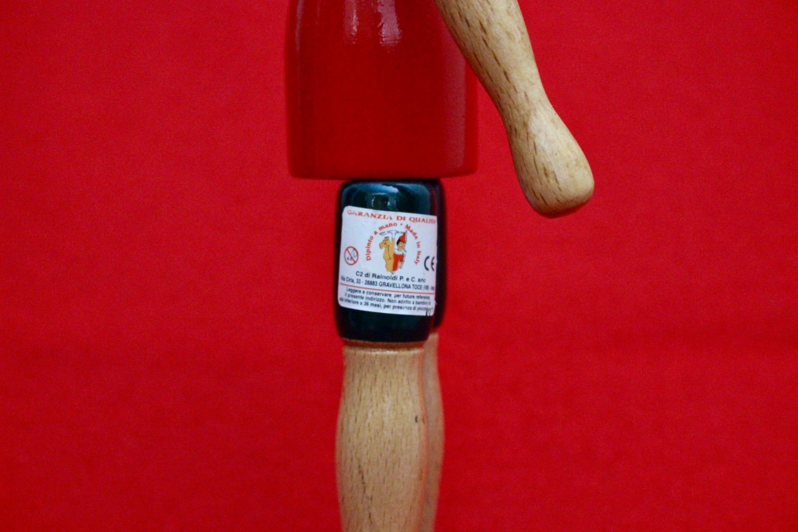 イタリア雑貨・ピエロコレクション【木製 ピノキオ 2体セット