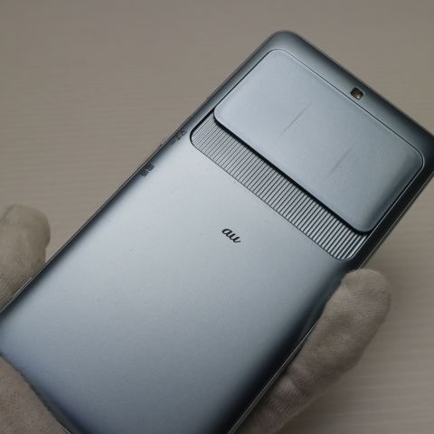 超美品 KYV43 BASIO3 ブルー スマホ 即日発送 スマホ 白ロム au