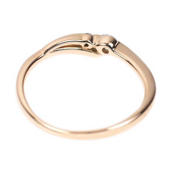 K18PG ダイヤモンド リング 0.11ct 0.1ct】K18PG ダイヤモンド一粒