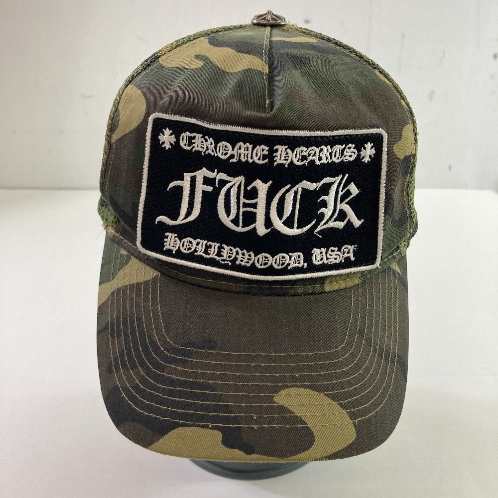 04w2348∞※【中古】 CHROME HEARTS クロムハーツ TRUCKER CAP