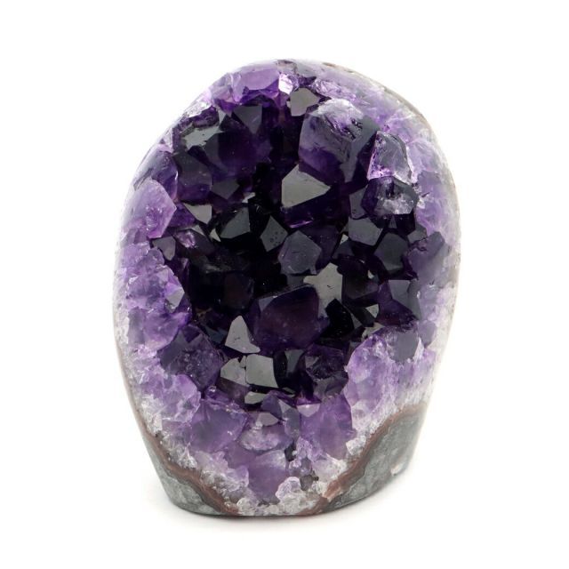 アメジスト クラスター 原石 側面磨き 底切り 1点物 116g ウルグアイ産 Amethyst 送料無料 母の日 贈り物 ギフト プレゼント