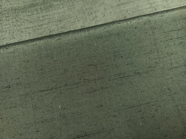 平和屋着物○男性 紬 色無地 青白橡色 正絹 逸品 未使用 AAAW0006ph