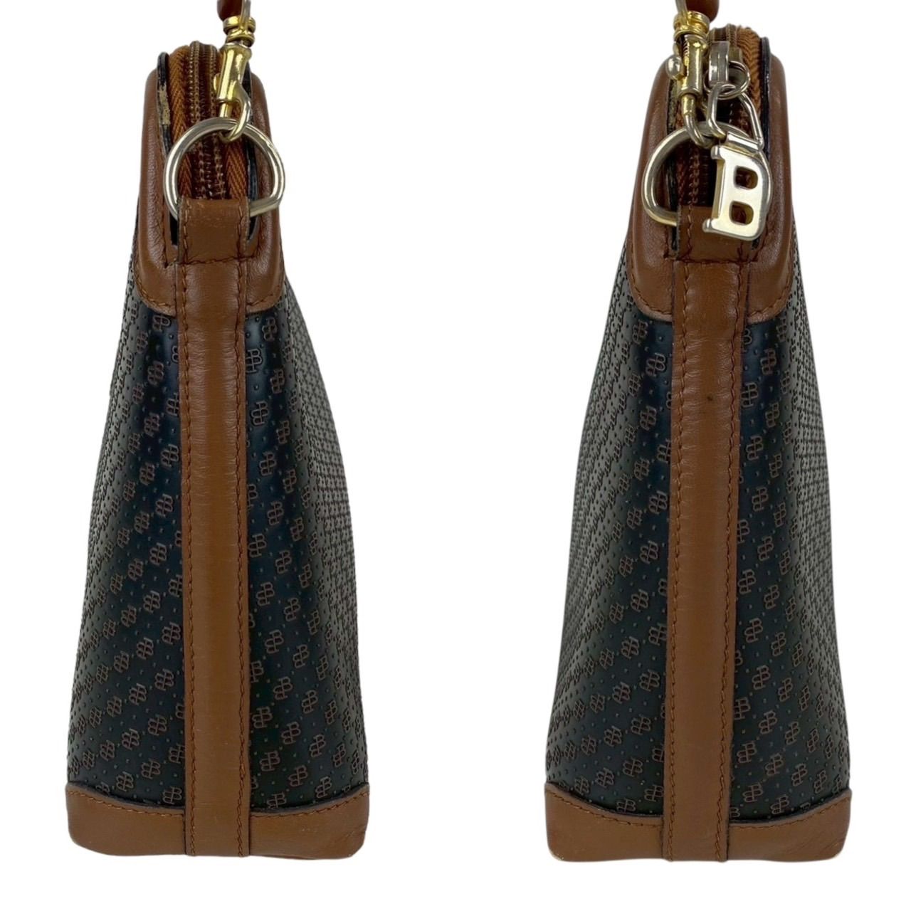 BALLY ブラウンレザー 2WAYショルダーバッグ BALLY バリー 
