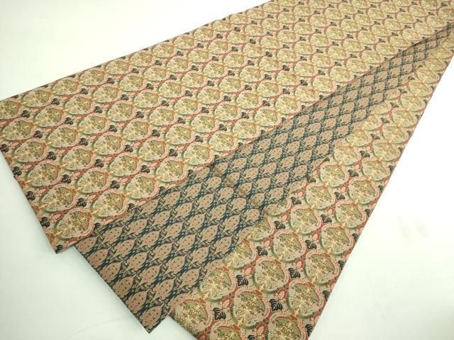 平和屋着物□極上 龍村美術織物 両面 全通柄袋帯 壬生寺裂 帯鈎文錦