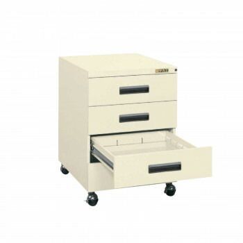 サカエ キャビネットワゴン アイボリー NW-4CBNI