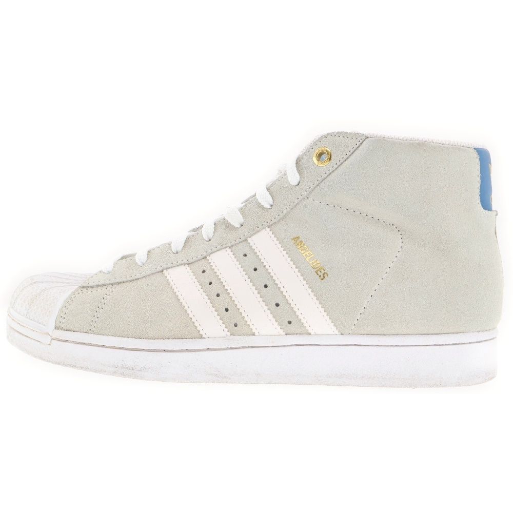 adidas (アディダス) PRO MODEL RICHARD ANGELIDES プロモデル リチャードアンジェリディス スーパースター ハイカットスニーカー グレー/ホワイト US9/27cm C75188