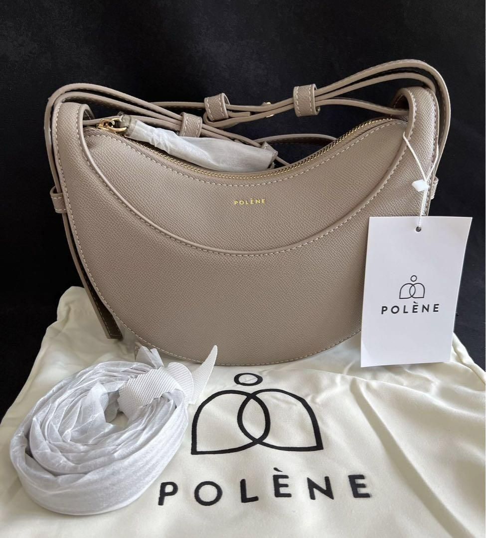 新品ポレーヌ Polene ショルダーバッグ Number ten カーキ