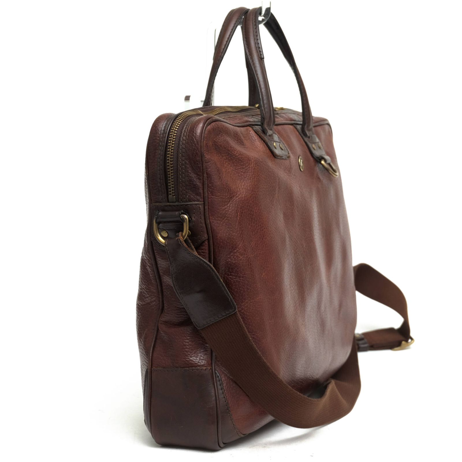 ハンティングワールド ビジネスバッグ ブリーフケース 美品 希少ハンティング ブリーフケース バチュークロス A4可 レター