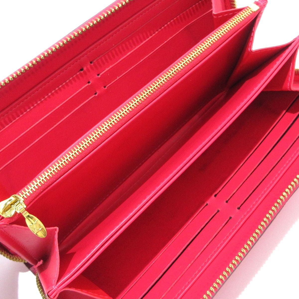 ルイヴィトン ヴェルニ 新型ジッピーウォレット M93058 ホットピンク ルイ・ヴィトン モノグラム・ヴェルニ ジッピー・ウォレット M93058