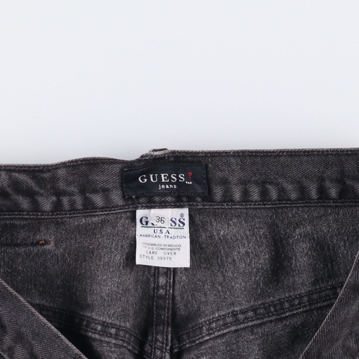 JEANS ブラックデニムショーツ