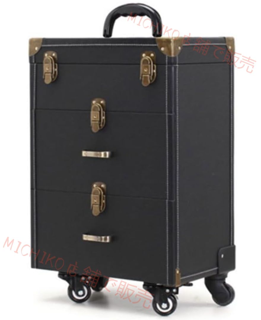 キャスター付き メイクボックス コスメボックス メイクキャリーケース プロ 大容量 化粧箱 メイク道具 収納 化粧鏡 鍵付き プレゼント 贈り物 薬箱 救急箱 鍵付き収納ケース ジュエリーケース 美容師