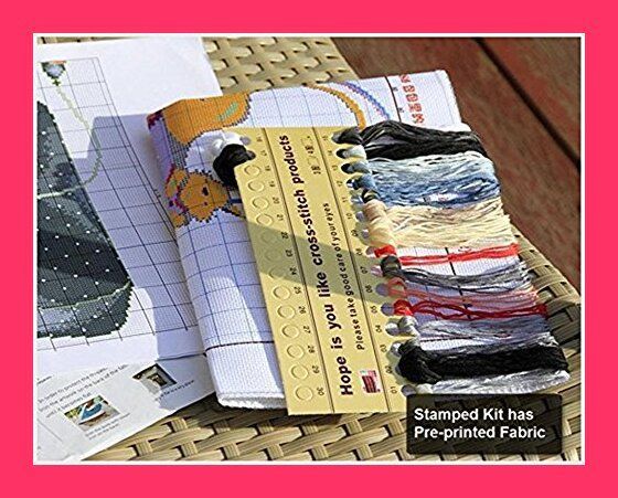 【スタッフおすすめ！】LovetheFamily クロスステッチキット DIY 手作り刺繍キット 正確な図柄印刷クロスステッチ 家庭刺繍装飾品 11CT （ インチ当たり11個の小さな格子）中程度の格子 刺しゅう