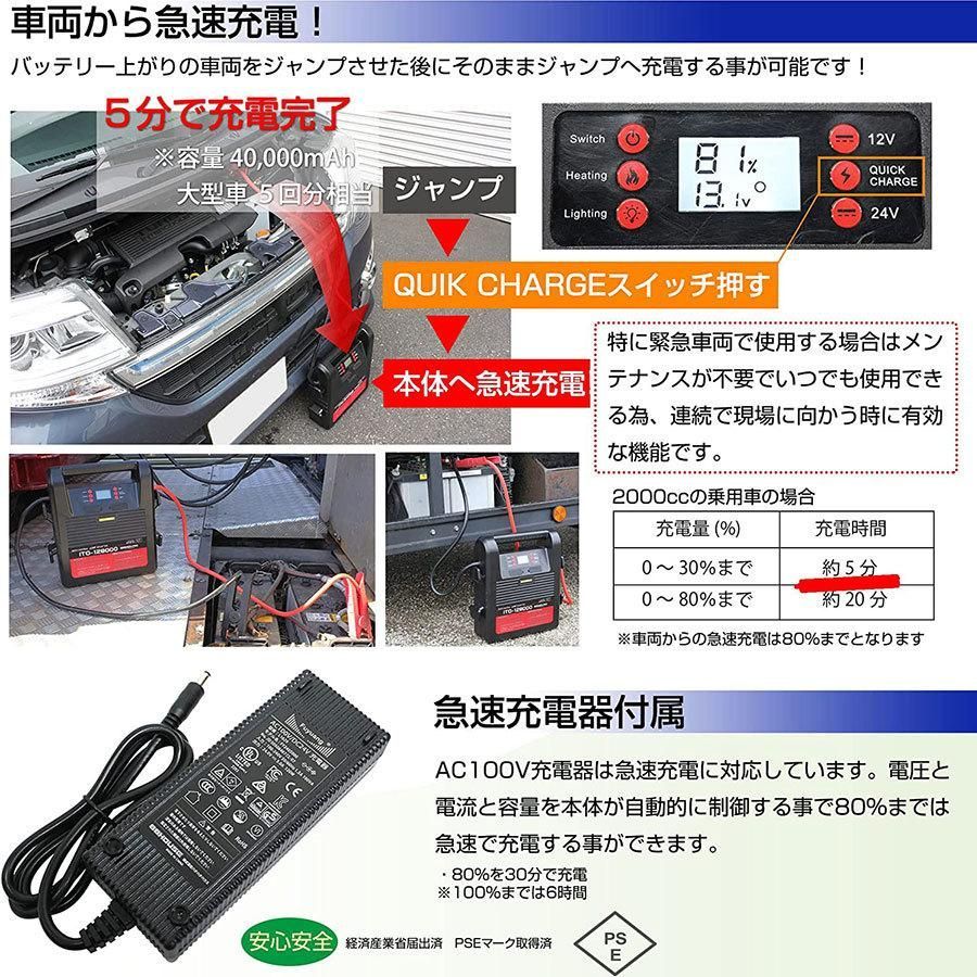 バッテリー チャージャー 移動式 12V 24V 兼用 車両急速充電 車輪付き移動式 クルマ 車屋 整備工場 レンタカー 普通車から大型バス トラック