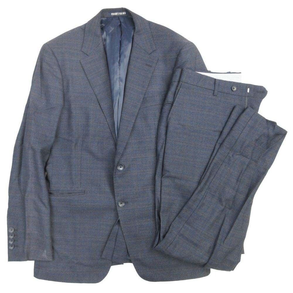 メンズスーツ PERSON'S FOR MEN ネイビー 洋服の青山】秋冬用 ネイビー