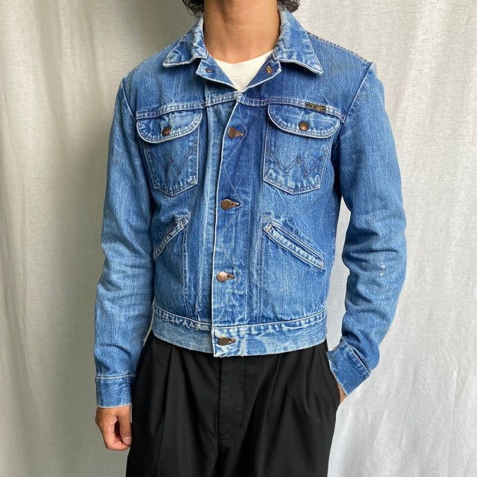 70～80年代 ユーロ Wrangler ラングラー デニムジャケット メンズS相当
