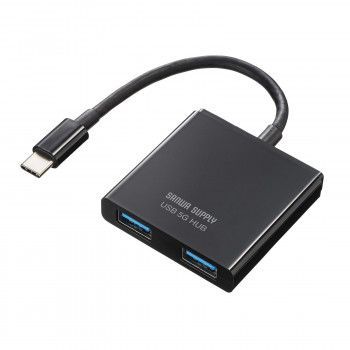 サンワサプライ USB Type-C ハブ 3ポート USB-3TCP9BK